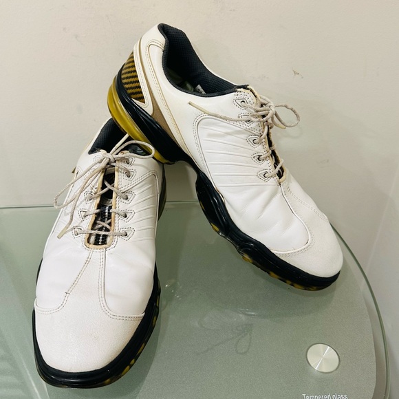 FootJoy FJ Sport Golf Shoes 53102 White Black‎ Flex Zone | Men's 8 - Picture 3 of 10